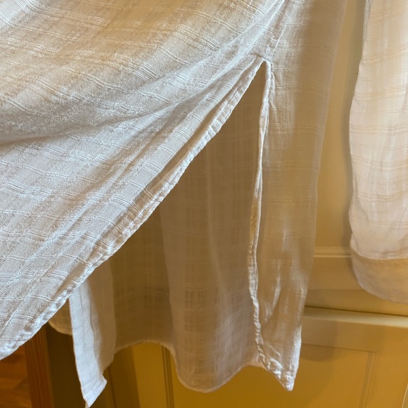 Gauzy White Button Down - Picture 5 of 5